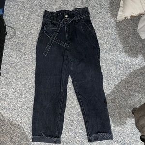 Abercrombie & Fitch paper bag waist jeans